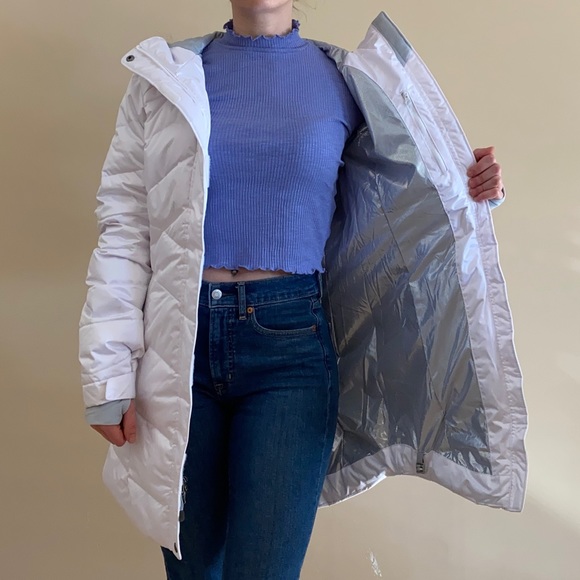 HP 🌟 FREE SHIPPING 💥 NWOT Columbia Lay D Down White 550 Parka - Picture 6 of 13
